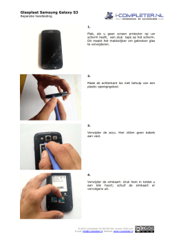 Glasplaat Samsung Galaxy S3 - i