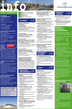 Informatiepagina Steenwijkerland Expres 4 november 2014