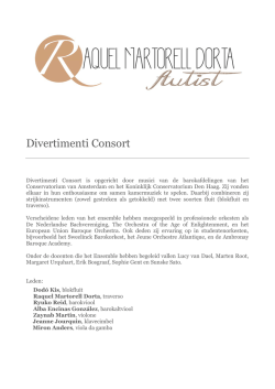 Divertimenti Consort - Raquel Martorell Dorta