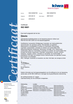 KIWA document ISO 9001
