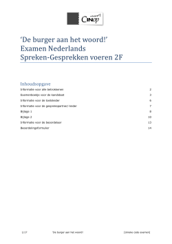 Examen Nederlands Spreken