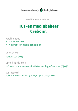 ICT- en mediabeheer Crebonr.