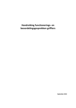 Handreiking functionerings- en