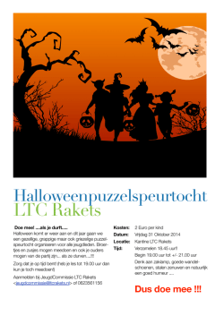 Halloweenpuzzelspeurtocht voor junioren en
