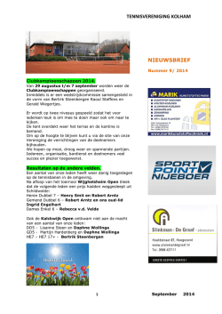 NIEUWSBRIEF september 2014 (1)