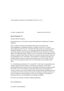 Rekentoets VO Havo 4 en Vwo 5