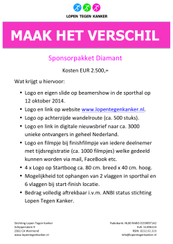 Sponsorpakket Diamant