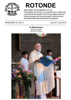 ROTONDE - Groningen, RK Parochie H. Walfried