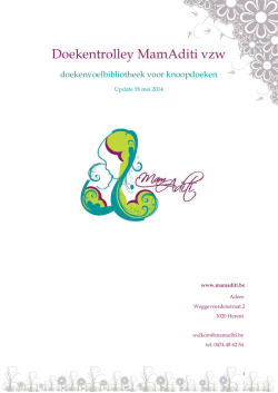 Handleiding Doekentrolley