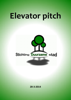 Hand out Elevator Pitch