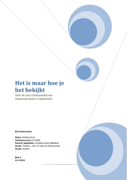 Het is maar hoe je het bekijkt - Utrecht University Repository
