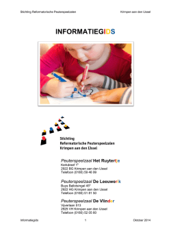 INFORMATIEGIDS - Jacobus Koelmanschool