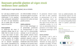 Duurzaam geteelde planten uit eigen streek verdienen meer