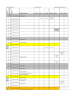 jaarplan 2014-2015 Versie 26-02-2014 wijzigingen voorbehouden