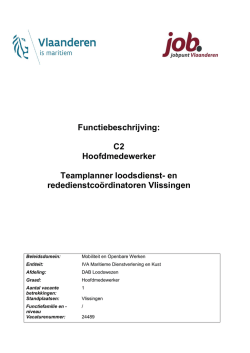 en rededienstcoördinatoren Vlissingen (C2)