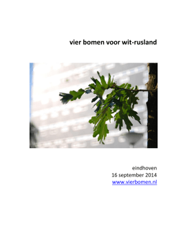 bundeltje - Vier bomen voor Wit