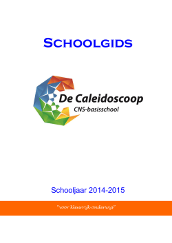 SCHOOLGIDS 2002 - 2003 - decaleidoscoop.cnsede.nl