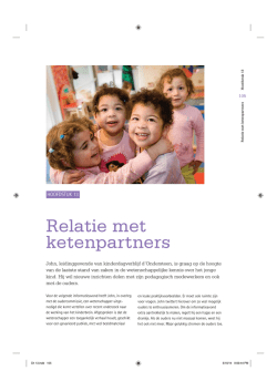 hoofdstuk 13 Relatie met ketenpartners