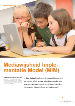 Mediawijsheid Implementatie Model (MIM) - e
