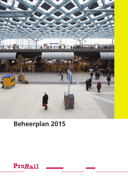 Beheerplan 2015 van ProRail (PDF)