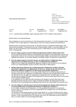 beantwoording vragen art 37 RvO PvdA daklozen Hellevoetsluis
