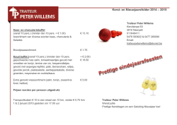 Download menu - Traiteur Peter Willems