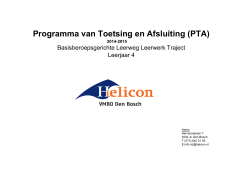 PTA 4BB LWT Den Bosch 2014 - 2015
