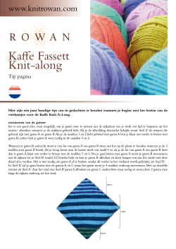 Kaffe Fassett Knit-along - Be Creative by Schleiper
