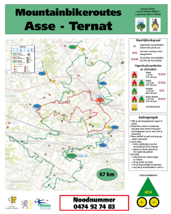 MTB-parcours Asse + Ternat met noodnummer