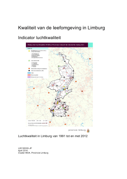 Jaarrapportage Luchtkwaliteit Limburg 1991-2012