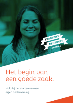 Het begin van een goede zaak.