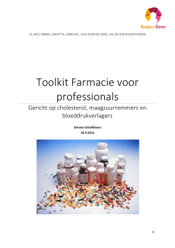 Toolkit voor professionals Farmacie Anders Beter