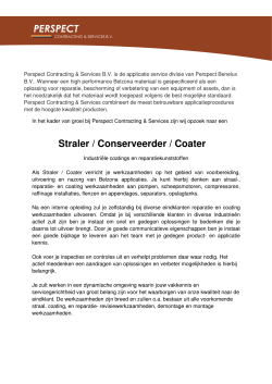 Straler / Conserveerder / Coater