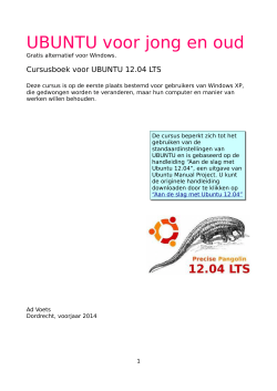 Cursus Ubuntu 12.04 LTS