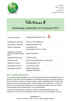 Tille-Nieuws nummer 8