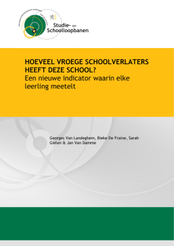 Hoeveel vroege schoolverlaters