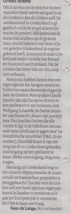 ingezonden brief