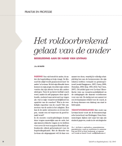 Het roldoorbrekend gelaat van de ander