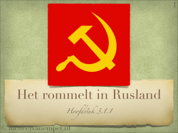 Het rommelt in Rusland
