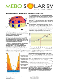 Hoeveel gas kan ik besparen met een zonneboiler?