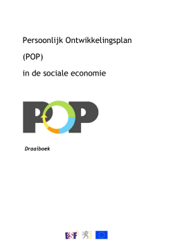 Draaiboek POP in de sociale economie
