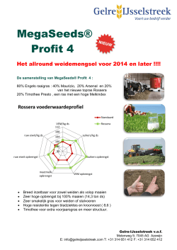MegaSeeds® Profit 4 - Gelre IJsselstreek
