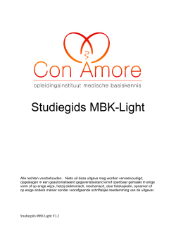 Studiegids MBK-Light