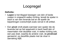 Loopregel - Vlaamse Basketballiga