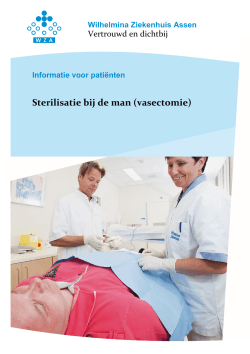 Sterilisatie bij de man (vasectomie)