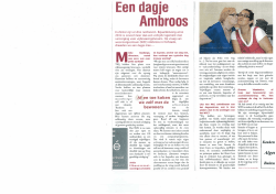 in de pers: artikel Zemstenaar