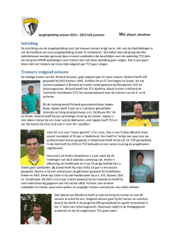 Jeugdopleiding 2014-2015 A-B-junioren