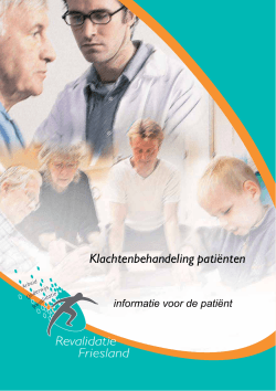 (brochure 003) - Revalidatie Friesland