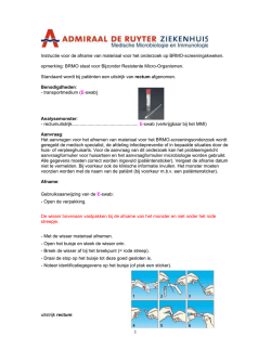 Instructie voor de afname van materiaal voor het