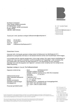 2e Faillissementsverslag